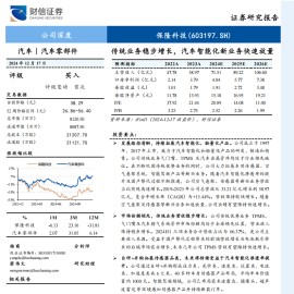 保隆科技研究报告：传统业务稳步增长，汽车智能化新业务快速放量