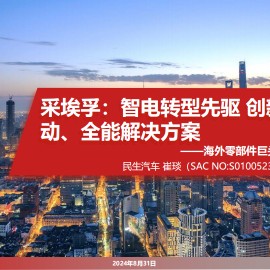汽车行业海外零部件巨头系列一：采埃孚，智电转型先驱，创新驱动、全能解决方案