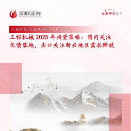 工程机械行业2025年投资策略：国内关注化债落地，出口关注新兴地区需求释放