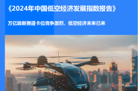 2024年中国低空经济行业发展指数报告：万亿级新赛道卡位竞争激烈，低空经济未来已来