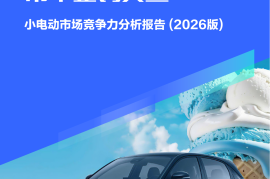 薄利多销的小电动帮车企钓大鱼：小电动市场竞争力分析报告（2026版）