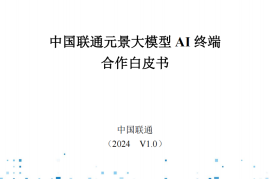 2024中国联通元景大模型AI终端合作白皮书V1.0