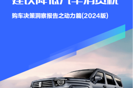 购车决策洞察报告之动力篇(2024版)