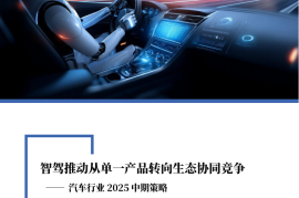 汽车行业2025中期策略：智驾推动从单一产品转向生态协同竞争