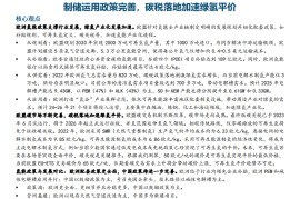 欧洲氢能源行业专题报告：制储运用政策完善，碳税落地加速绿氢平价