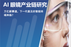 2025AI眼镜产业链研究报告：万亿新赛道，下一代普及的智能终端来临？