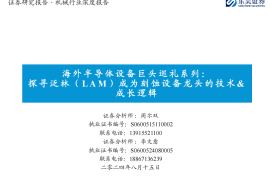 半导体设备巨头泛林（ LAM ）公司研究：成为刻蚀设备龙头的技术&成长逻辑