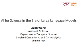 大语言模型时代的AI4Science
