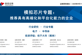 电子行业模拟芯片专题报告：推荐具有高端化和平台化能力的企业