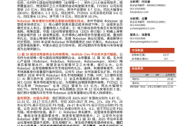 文远知行研究报告：全球L4自动驾驶领导者，海外商业化落地拐点将至