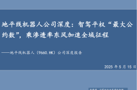 地平线机器人研究报告：智驾平权“最大公约数”，乘渗透率东风加速全域征程