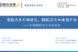 车载SOC芯片行业深度报告：智能汽车引领进化，SOC芯片加速国产化