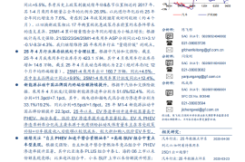 汽车行业分析：25年数据点评，如何看待EV及PHEV渗透率提升斜率分化？