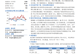 特锐德研究报告：新能源业务稳步推进，电力+充电设备双轮驱动