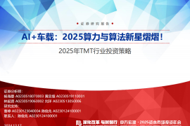 2025年TMT行业投资策略：AI+车载，2025算力与算法新星熠熠！