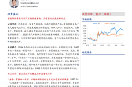 2025年国内汽车市场分析和投资方向展望：市场转向价值竞争，智能网联相关板块有望迎来戴维斯双击