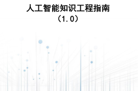 人工智能知识工程指南（1.0）-大数据技术标准推进委员会