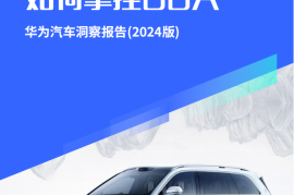 华为汽车洞察报告（2024版）：华为汽车如何拿捏BBA