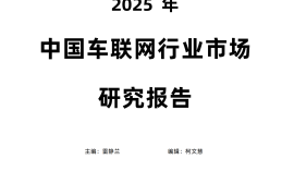 硕远咨询：2025年中国车联网行业市场研究报告