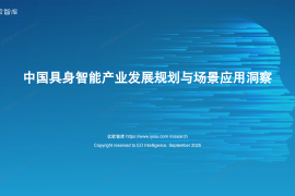2025年中国具身智能产业发展规划与场景应用洞察