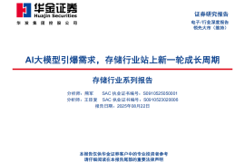 存储行业系列报告：AI大模型引爆需求，存储行业站上新一轮成长周期