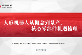 机器人行业专题报告：人形机器人从概念到量产，核心零部件机遇梳理