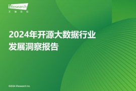 2024年开源大数据行业发展洞察报告