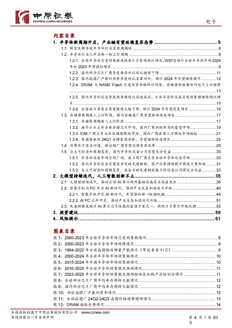 电子行业2024年中期投资策略：半导体新周期开启，人工智能创新不止,汽车电子,半导体,人工智能,第4张