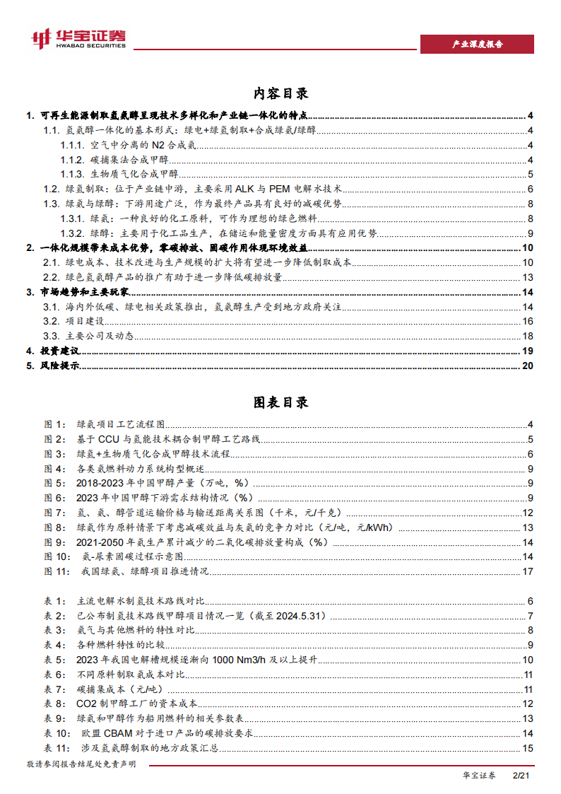 氢能行业氢氨醇一体化深度报告：绿色、低碳、可再生，氢氨醇一体化受政策与资本关注,氢能源,新能源,第2张