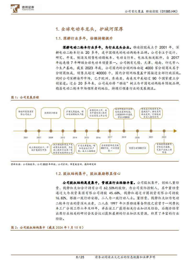 雅迪控股研究报告：政策+市场驱动行业加速集中，全球龙头持续成长,雅迪控股,电动两轮车,第6张