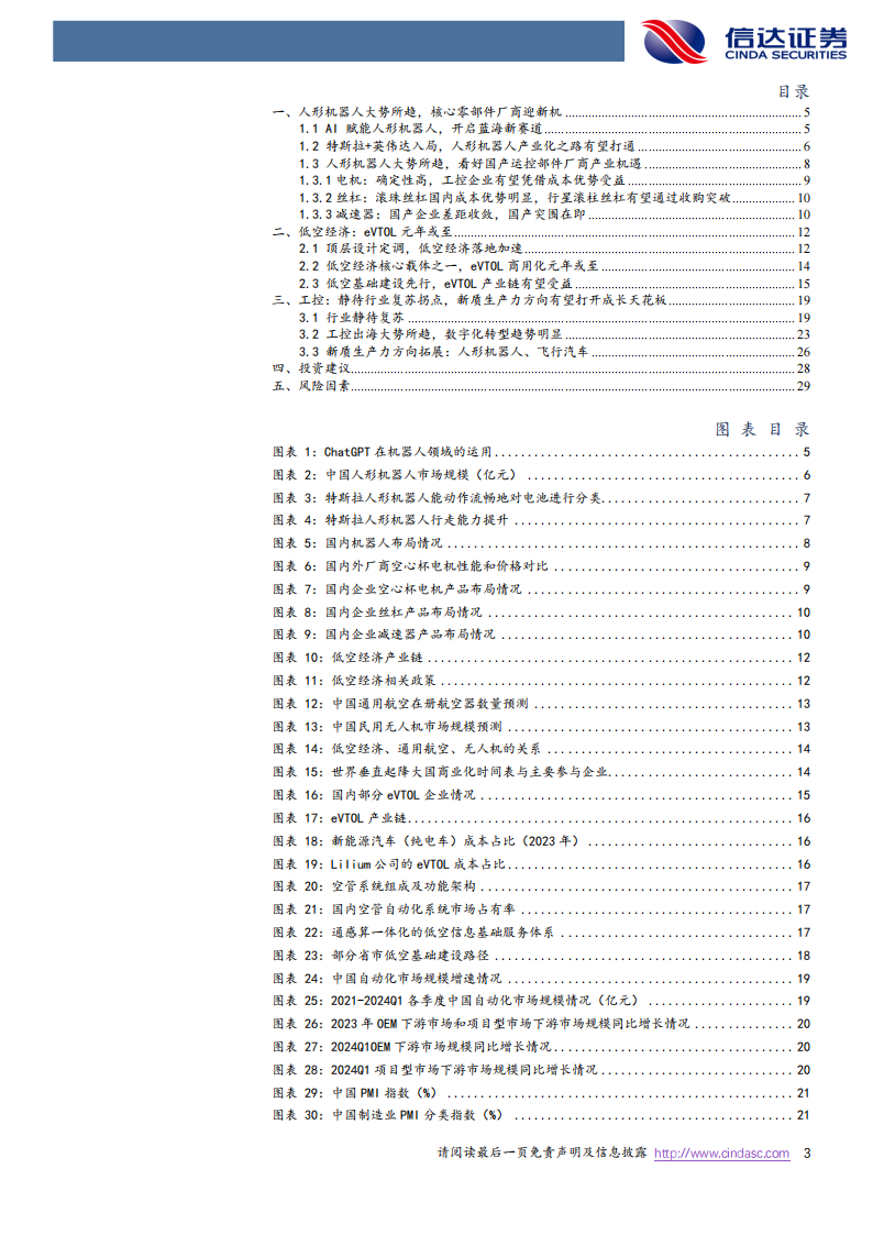 工控、低空经济、人形机器人行业2024中期策略报告：eVTOL与人形机器人共舞，工控行业有望筑底回升,工控,低空经济,人形机器人,eVTOL,第3张