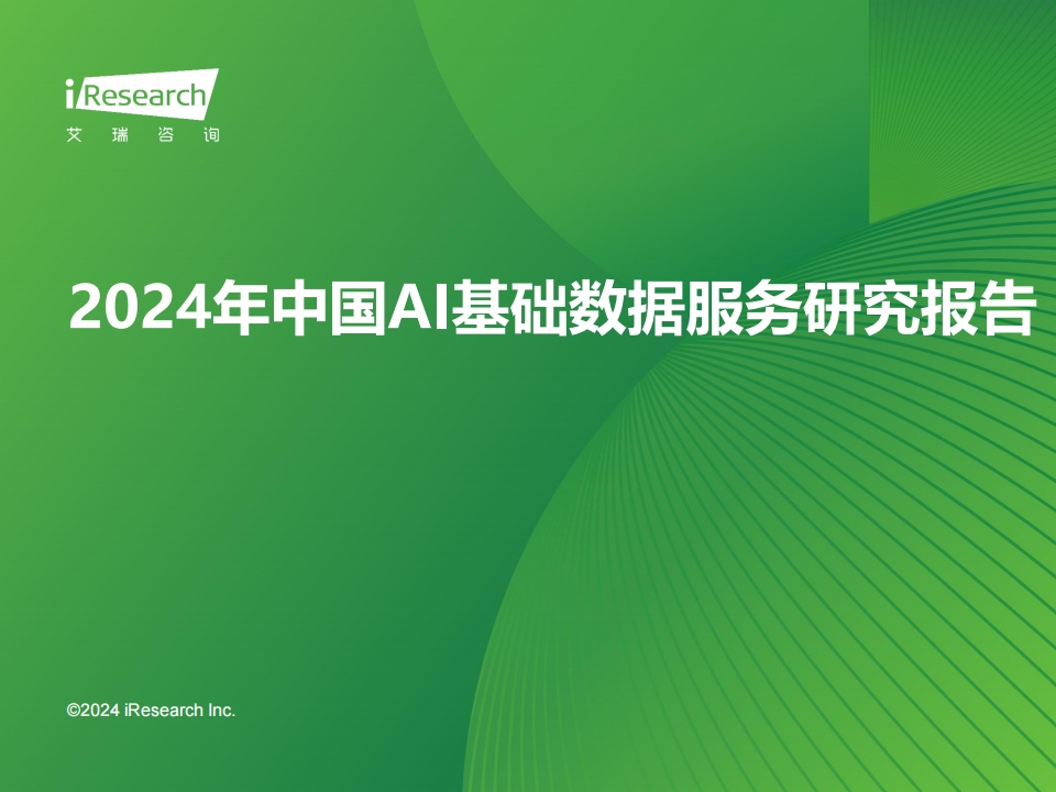 2024年中国AI基础数据服务研究报告,人工智能,第1张