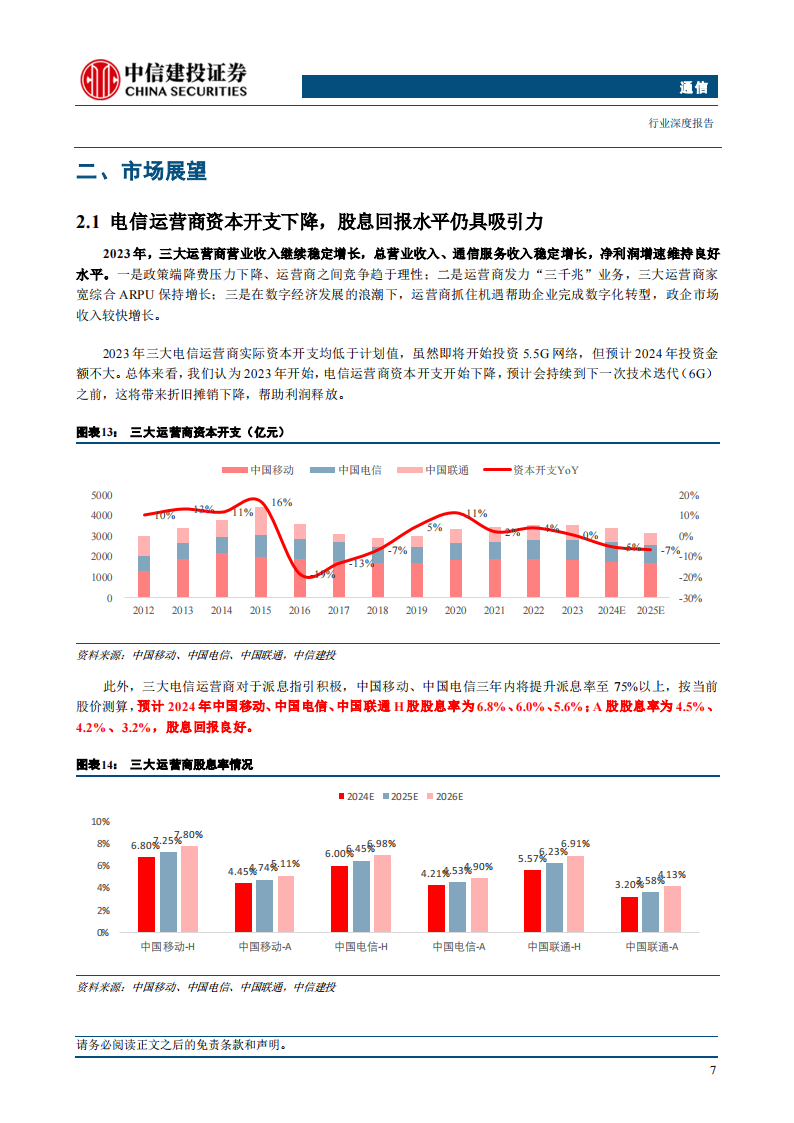 通信行业2024年中期投资策略报告：稳居红利，进击算力，把握复苏,通信,第9张