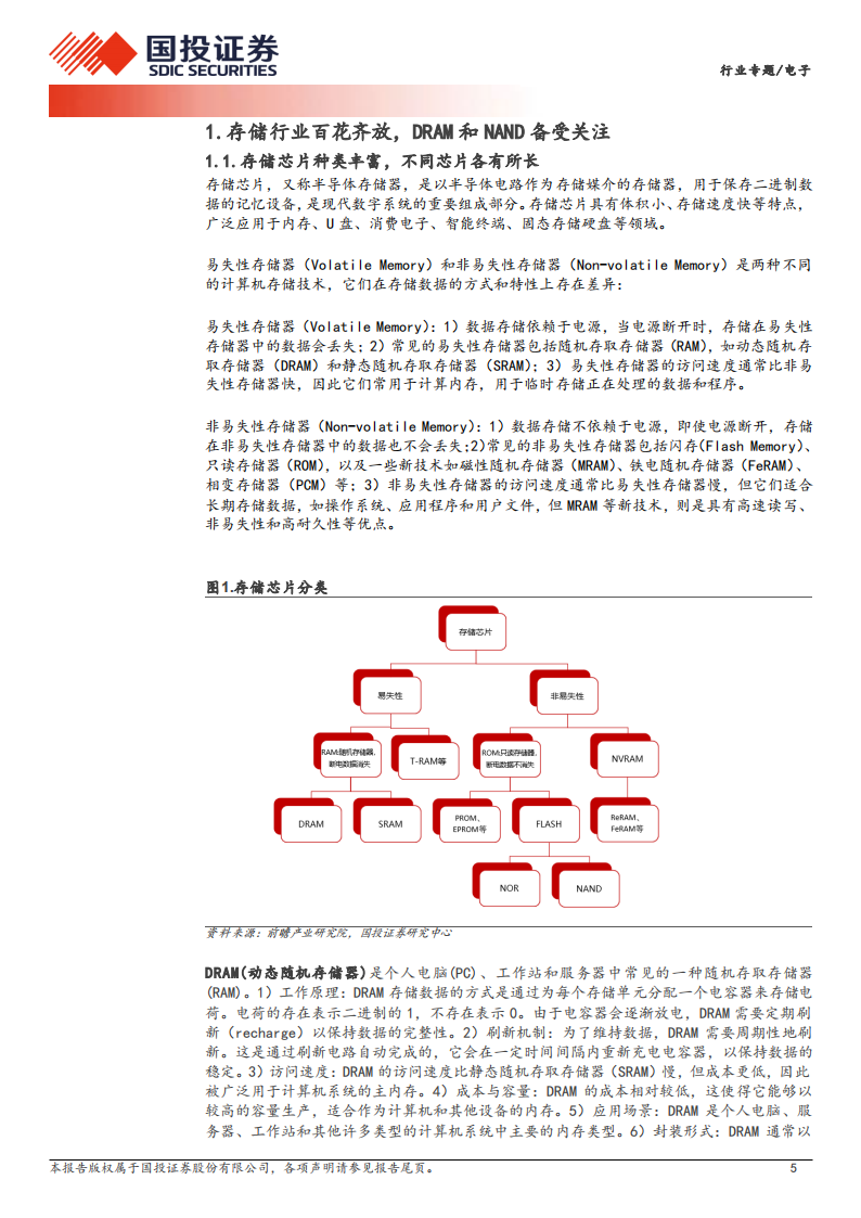 电子行业专题：存储行业景气度持续上行，深度受益生成式AI产业浪潮,电子,人工智能,第5张