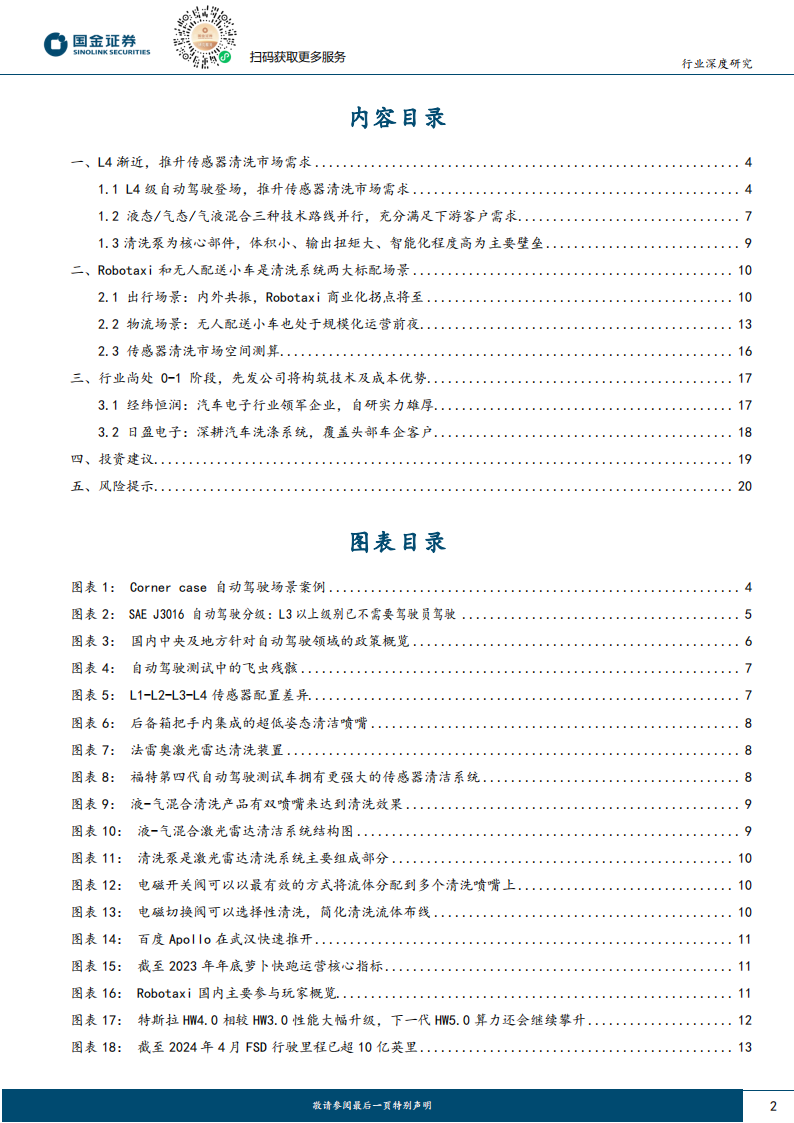 汽车传感器清洗行业专题报告：L4级自动驾驶渐近，传感器清洗有望迈入标配化,汽车,传感器,清洗,L4,自动驾驶,汽车,传感器,清洗,L4,自动驾驶,第2张