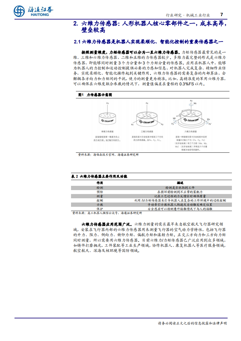 传感器行业专题报告：人形机器人感知核心，六维力、 MEMS传感器具发展潜力,传感器,人形机器人,MEMS,传感器,人形机器人,MEMS,第7张