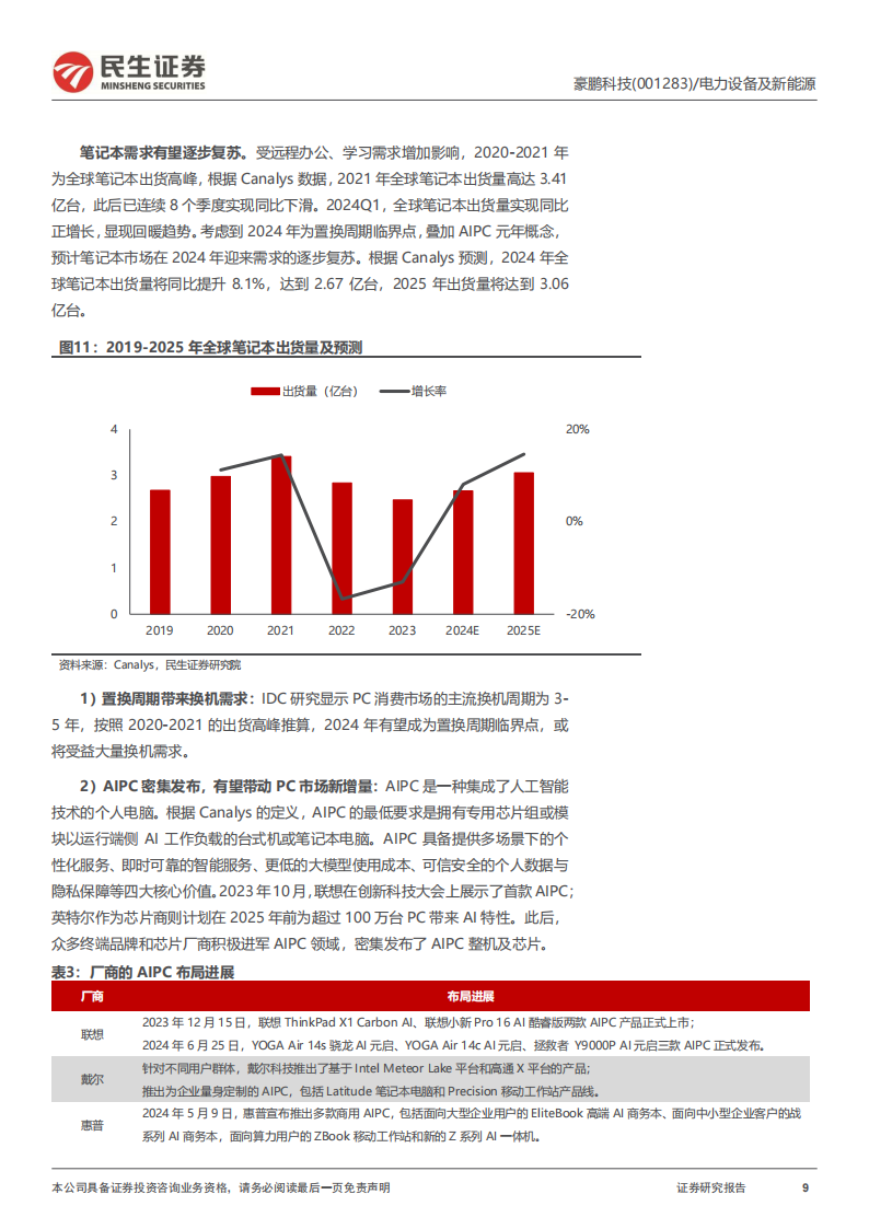 豪鹏科技研究报告：消费锂电池专家，盈利能力迎来反转,豪鹏科技,锂电池,新能源,豪鹏科技,锂电池,新能源,第9张