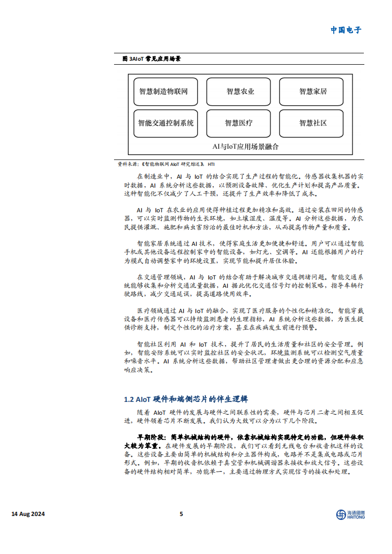 电子行业专题报告：端侧芯片在AIoT硬件的应用，看好成为AItoC落地最佳场景,电子,芯片,AIoT,半导体,电子,芯片,AIoT,半导体,第5张