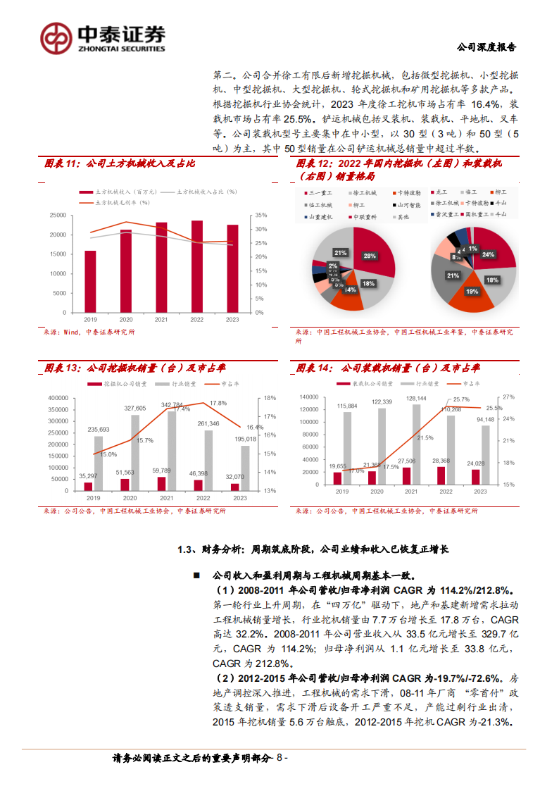 徐工机械研究报告：工程机械行业内外需共振，公司传统与新兴业务齐舞,徐工机械,工程机械,徐工机械,工程机械,第8张