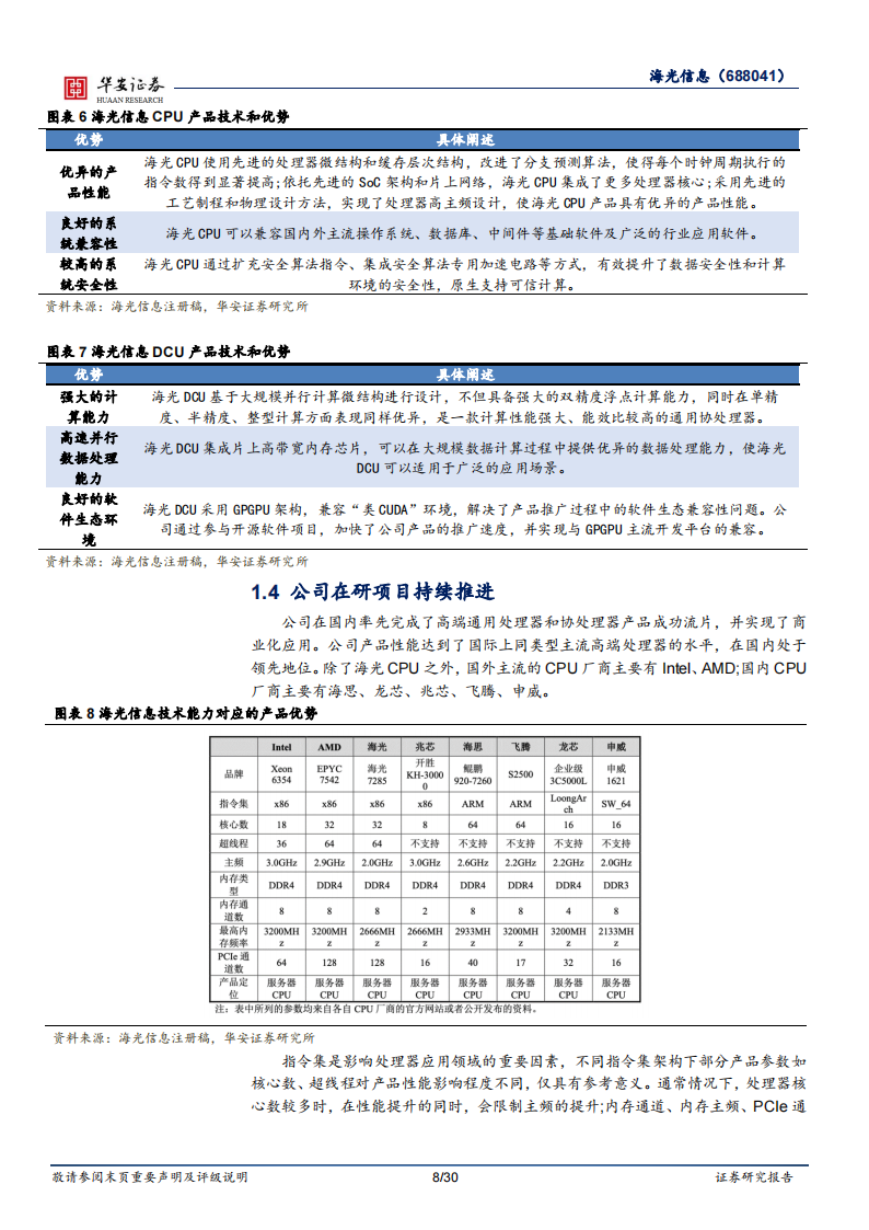 海光信息研究报告：国产算力领军企业，CPU+DCU双轮驱动,海光信息,国产,算力,半导体,海光信息,国产,算力,半导体,第8张