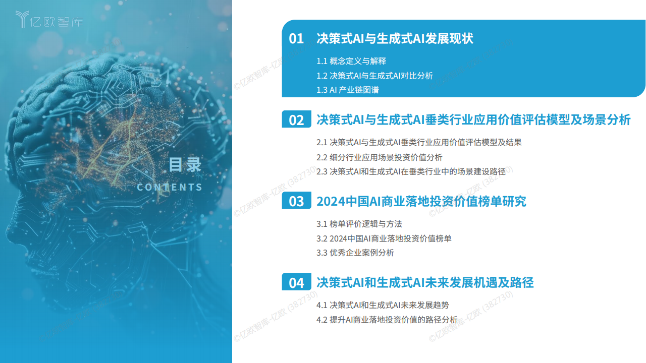 20240710-亿欧智库-2024中国AI商业落地投资价值研究报告：论决策式与生成式AI在垂类行业的应用价值,AI,AI,第4张