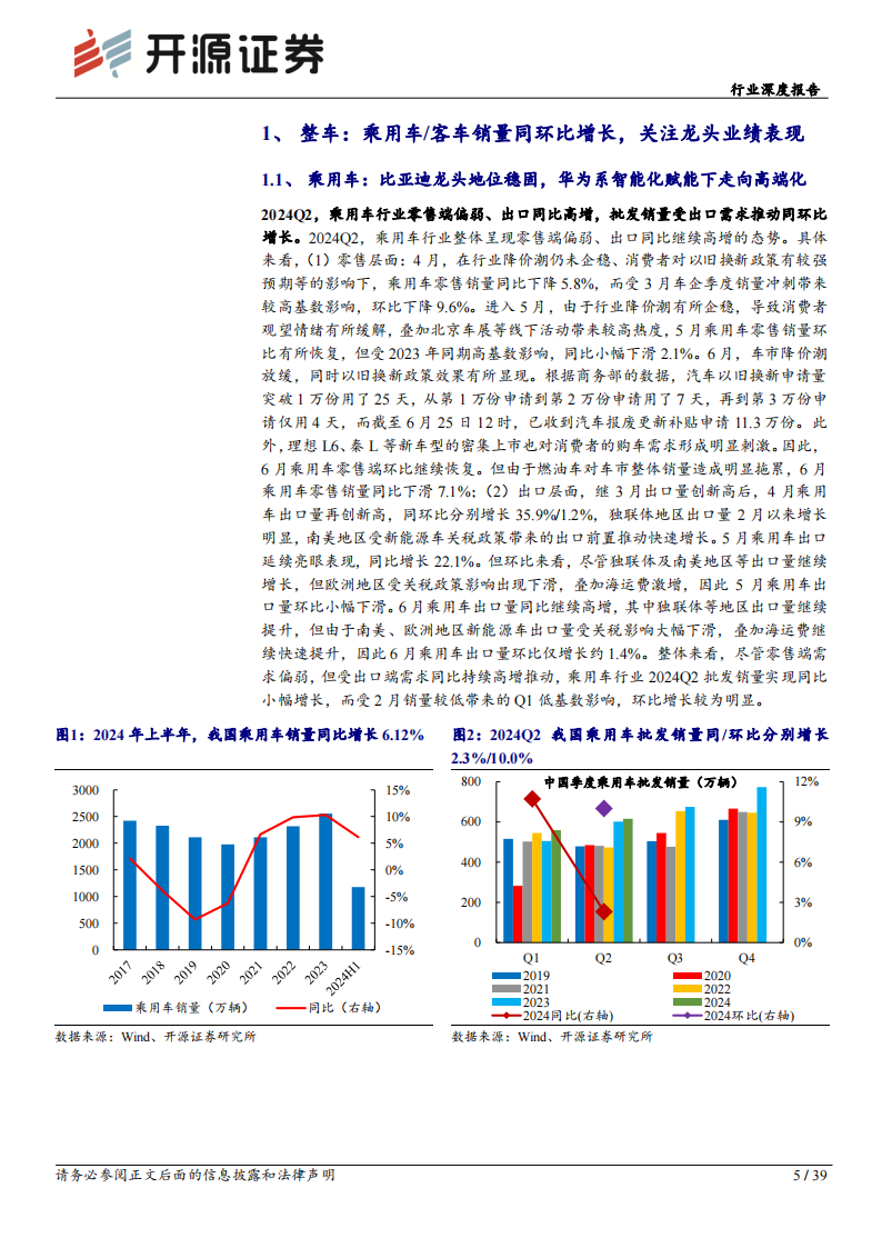 汽车行业分析报告：Q2汽车板块整体高景气，关注龙头业绩表现,汽车,汽车,第5张