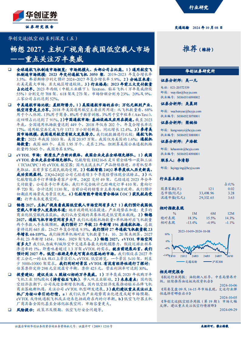 低空经济专题：畅想2027，主机厂视角看我国低空载人市场~重点关注万丰奥威,低空经济,低空载人市场,万丰奥威,eVTOL,低空经济,低空载人市场,万丰奥威,eVTOL,第1张