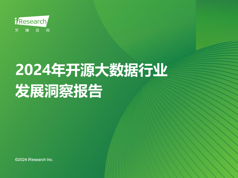 2024年开源大数据行业发展洞察报告,开源大数据,云计算,开源大数据,云计算,第1张