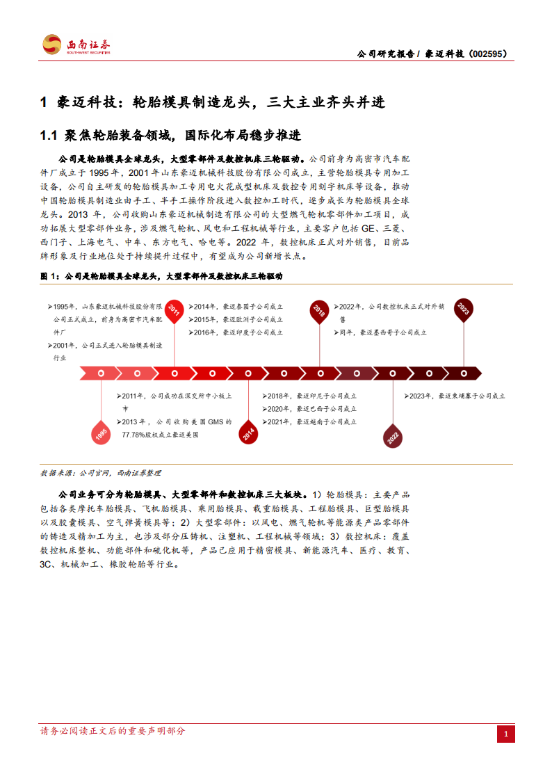 豪迈科技研究报告：全球轮胎模具龙头，三驾马车齐驱并进,豪迈科技,轮胎模具,汽车,豪迈科技,轮胎模具,汽车,第6张