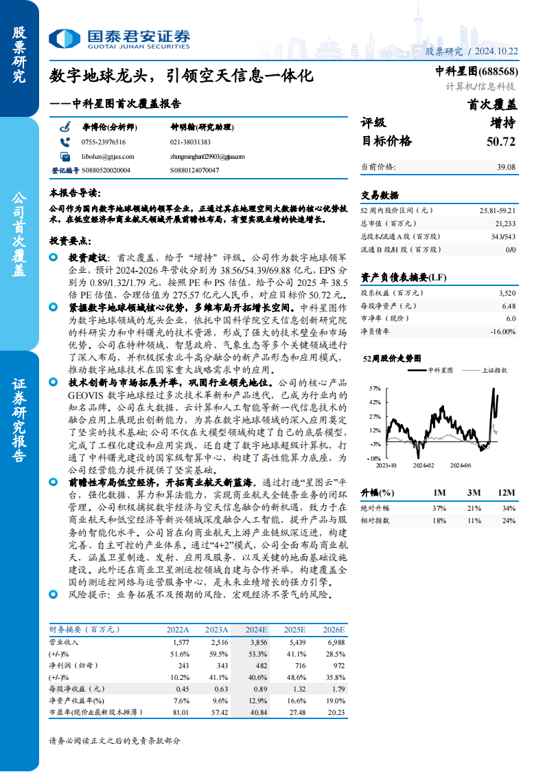 中科星图研究报告：数字地球龙头，引领空天信息一体化,中科星图,低空经济,中科星图,低空经济,第1张