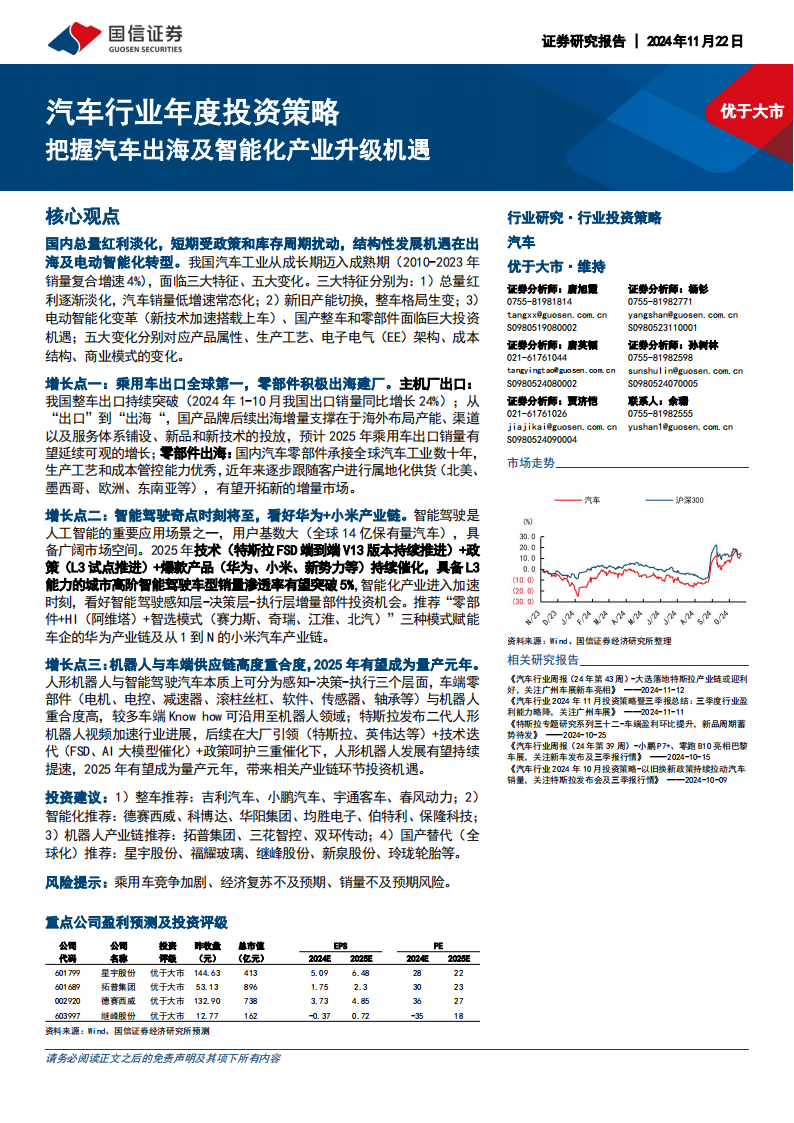 汽车行业年度投资策略：把握汽车出海及智能化产业升级机遇,汽车,出海,智能化,汽车,出海,智能化,第1张