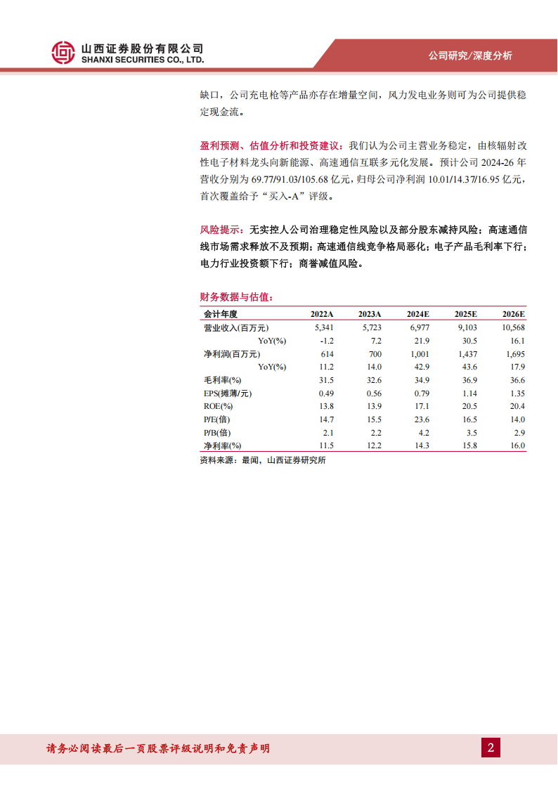 沃尔核材研究报告：热缩材料电子产品领先者，AI驱动高速通信线增长,沃尔核材,热缩材料,AI,通信,沃尔核材,热缩材料,AI,通信,第2张