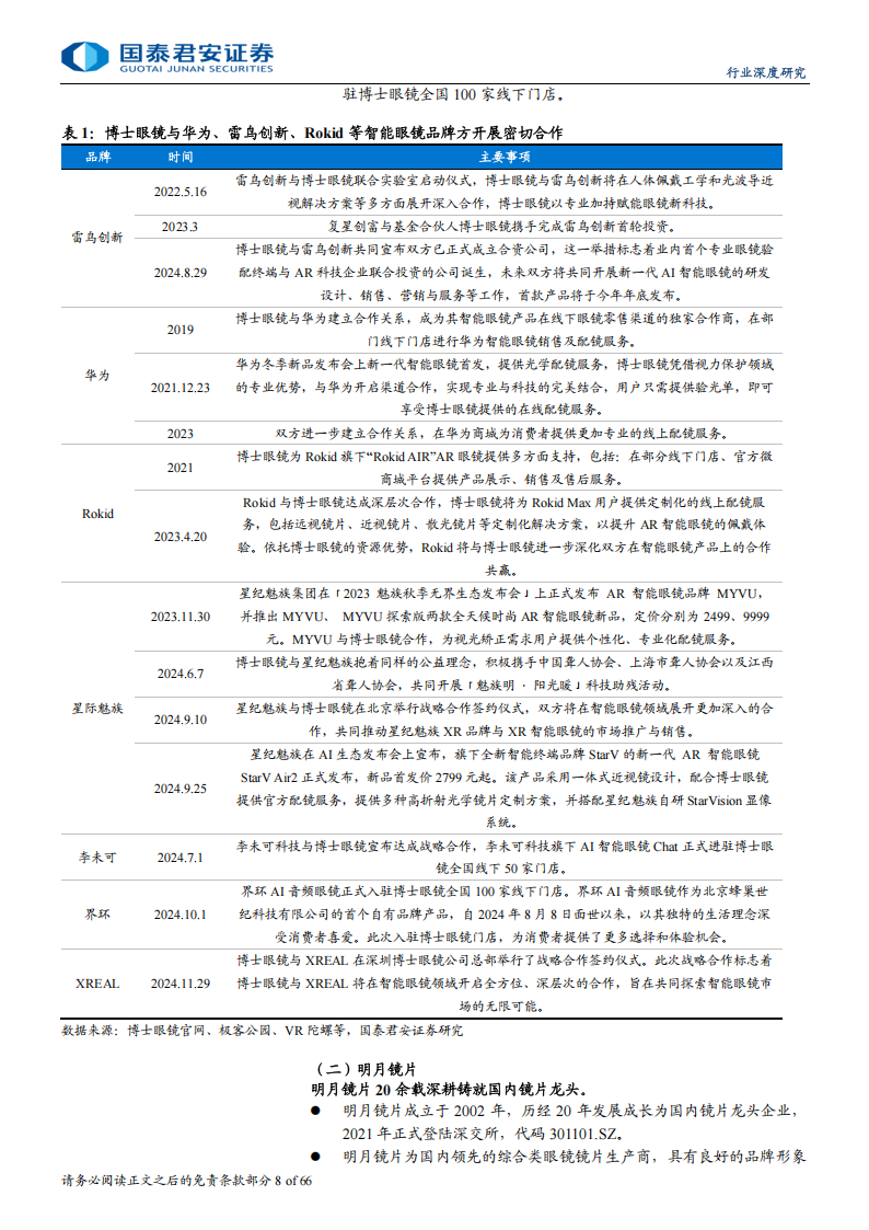 智能眼镜行业专题报告：技术功能突破，渠道制造受益,智能眼镜,AI,智能眼镜,AI,第8张