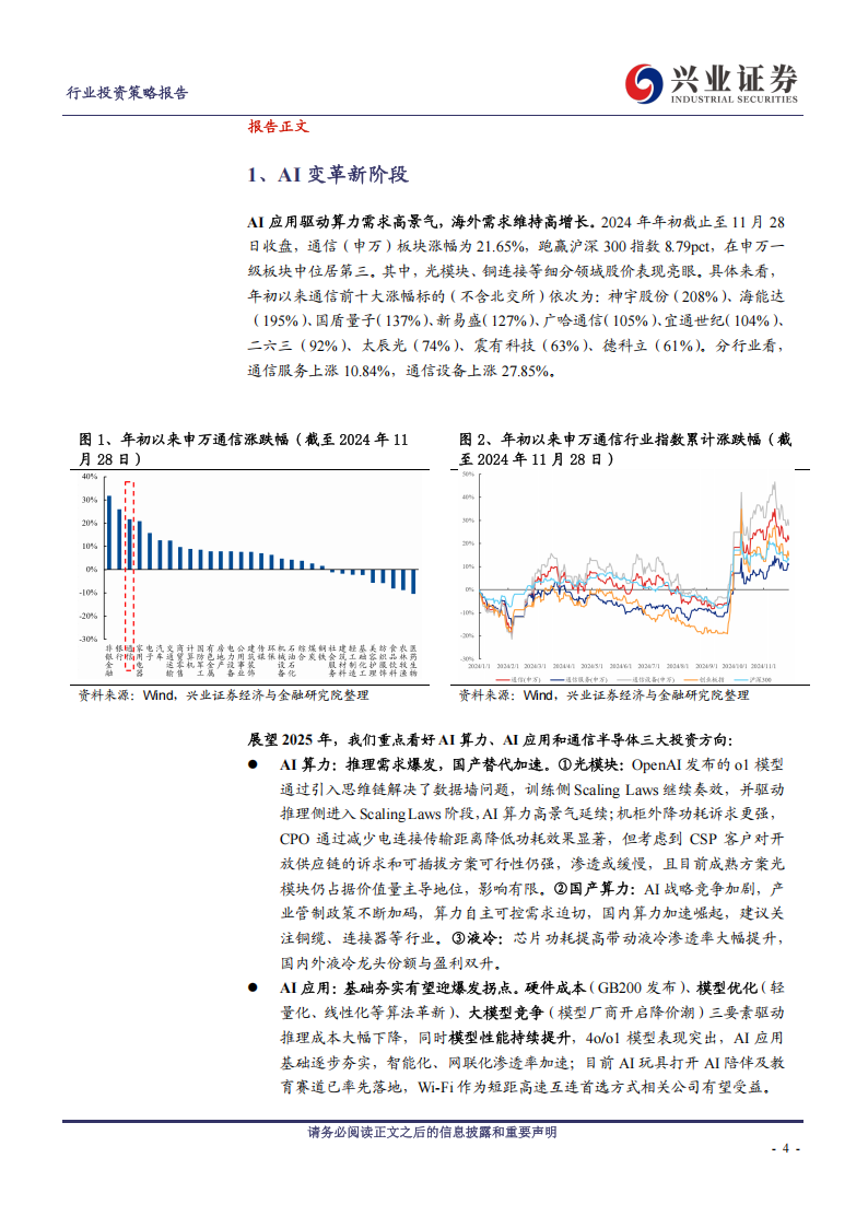 通信行业2025年年度策略：AI变革新阶段,通信,AI,通信,AI,第4张